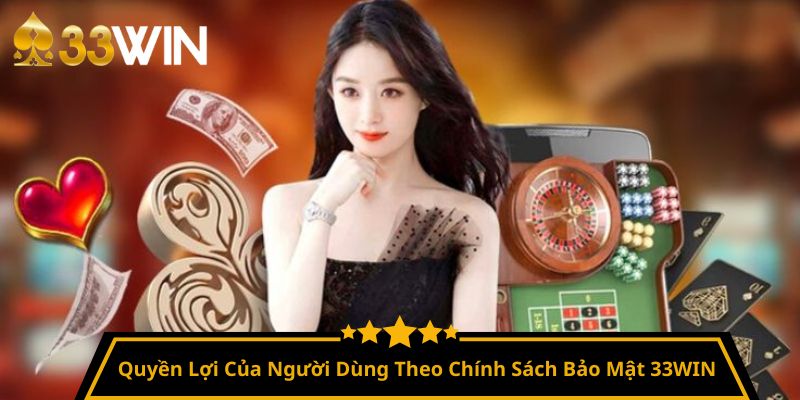 Quyền Lợi Của Người Dùng Theo Chính Sách Bảo Mật 33WIN
